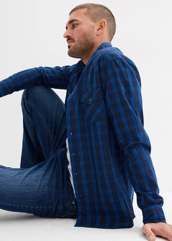 Chemise manches longues 100% coton, bonprix