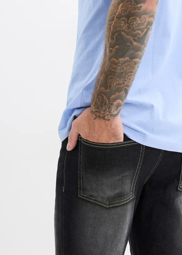 Jean classique &agrave; taille &eacute;lastiqu&eacute;e, bootcut, bonprix