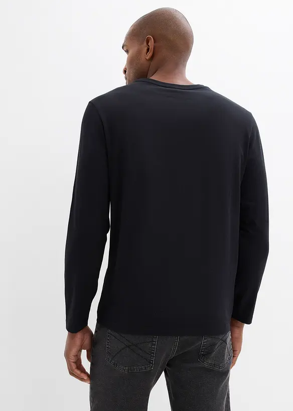 T-shirt manches longues 100% coton, bonprix