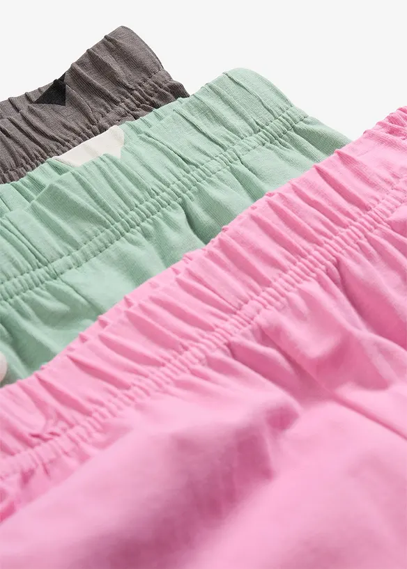 Lot de 3 leggings en coton extensible, bonprix