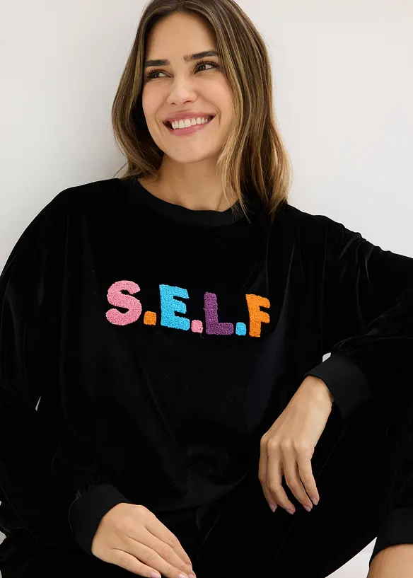 Tenue d&rsquo;int&eacute;rieur en velours, bonprix