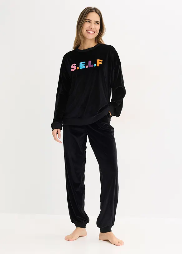 Tenue d&rsquo;int&eacute;rieur en velours, bonprix