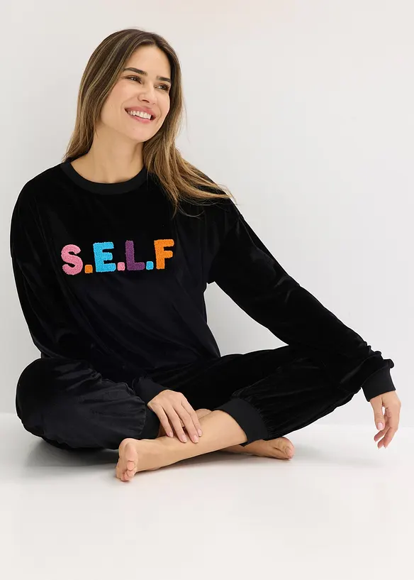 Tenue d&rsquo;int&eacute;rieur en velours, bonprix