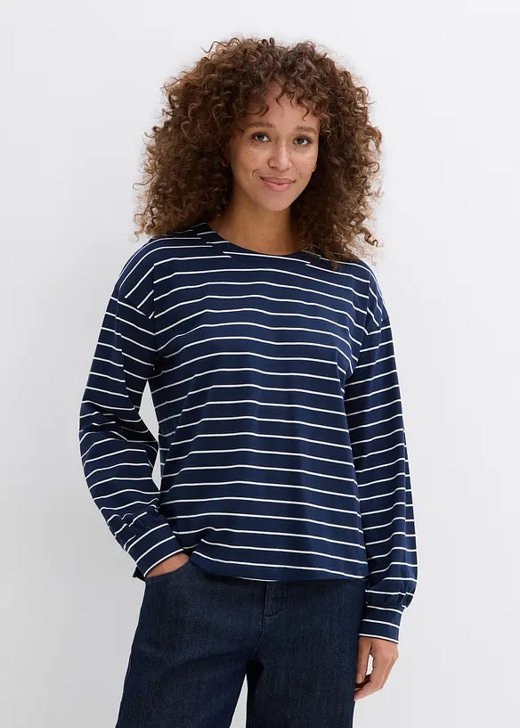 T-shirt manches longues 100% coton, bonprix