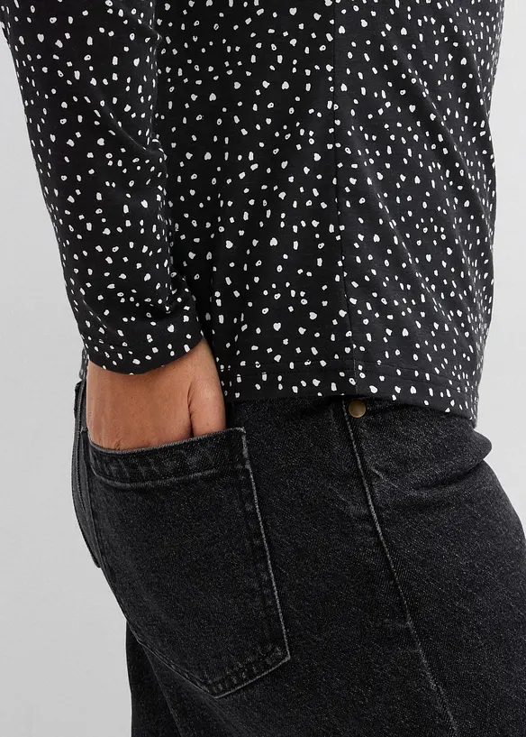 Lot de 2 T-shirts manches longues, bonprix