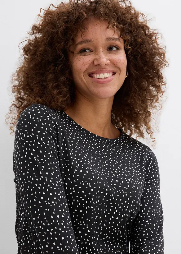 Lot de 2 T-shirts manches longues, bonprix