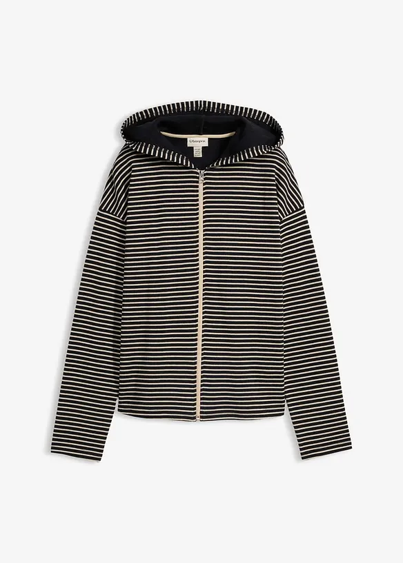 Sweat zipp&eacute; ray&eacute;, bonprix