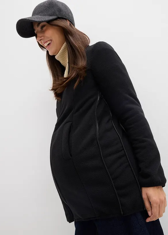 Veste de grossesse et de portage d&eacute;perlante avec veste polaire amovible, bonprix