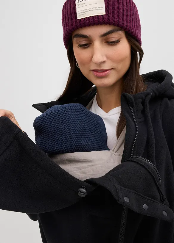 Veste polaire de grossesse et de portage devant et derri&egrave;re, bonprix