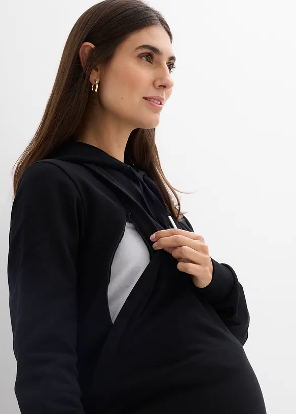 Sweat-shirt de grossesse et d&rsquo;allaitement 100% coton, bonprix