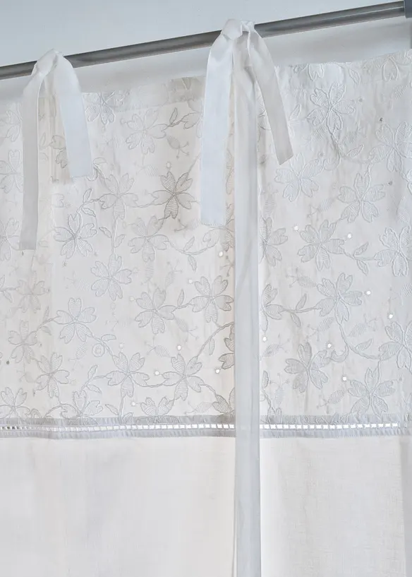 Store à nouettes avec broderie, bonprix