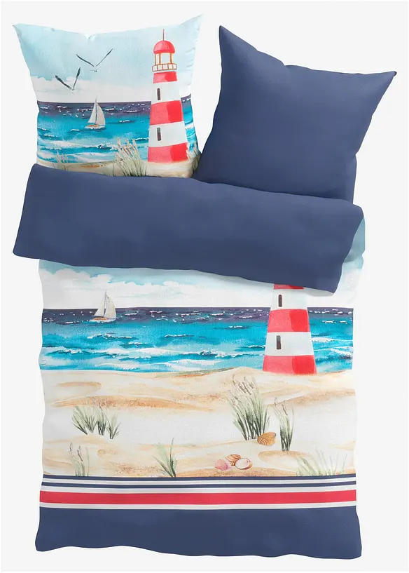 Parure de lit r&eacute;versible en linon, bonprix