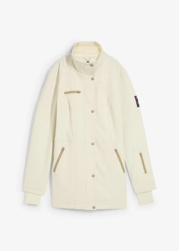 Longue parka en softshell extensible et déperlant, bonprix