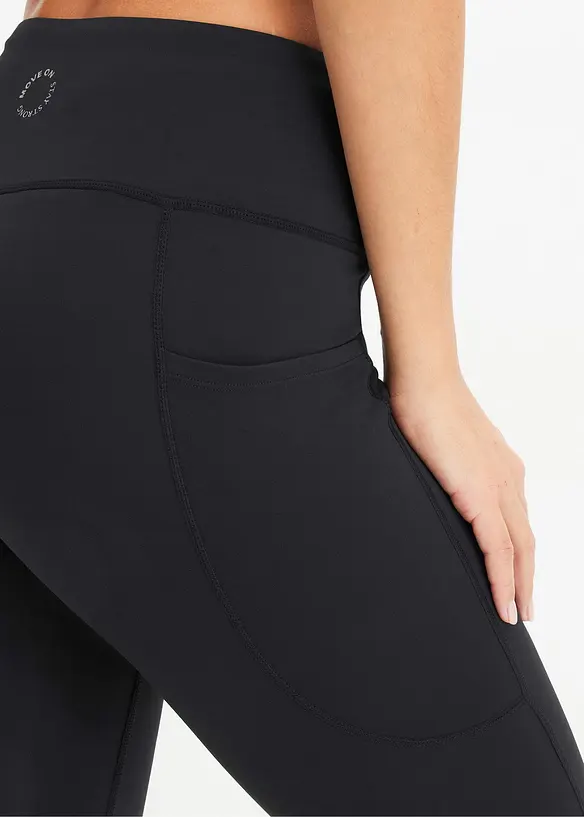 Legging de sport confortable avec poche pour portable, s&eacute;chage rapide, bonprix