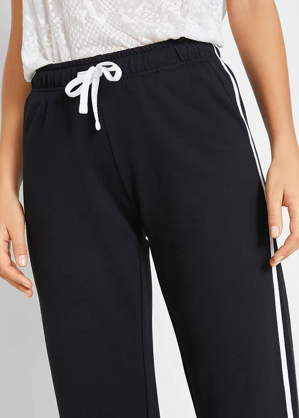 Lot de 2 pantalons en molleton épais 100% coton, bonprix