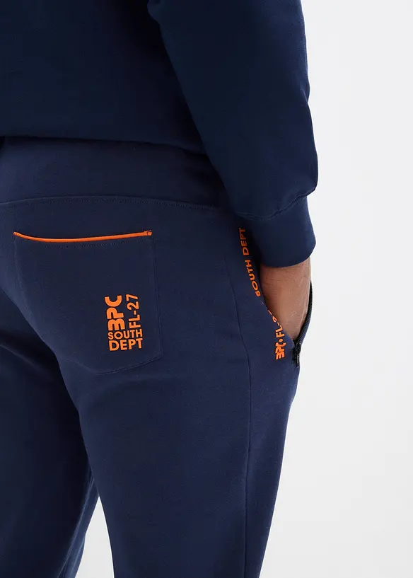 Pantalon de jogging en coton avec poches zippées pratiques, bonprix