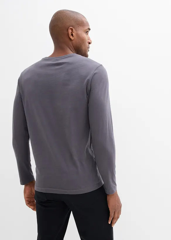 T-shirt manches longues 100% coton, bonprix