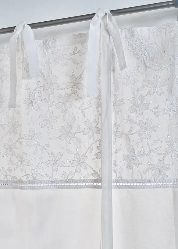 Store à nouettes avec broderie, bonprix