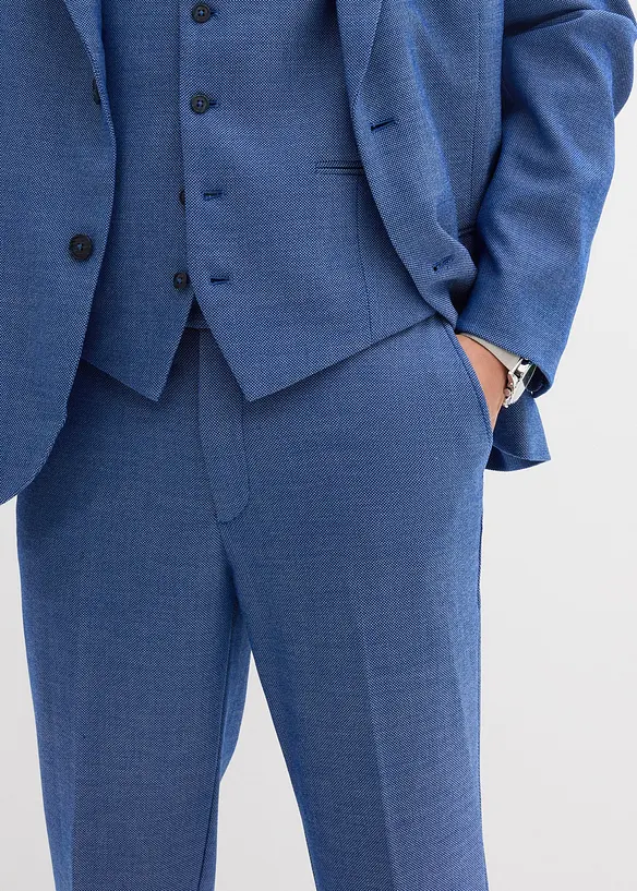 Costume 3 pièces avec gilet croisé, Regular, bonprix