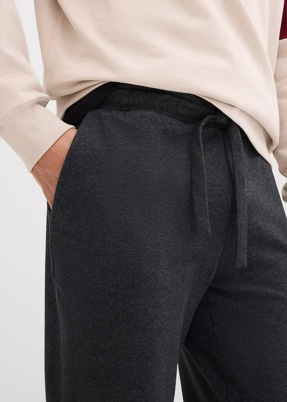 Pantalon de jogging à jambes droites, intérieur gratté doux, bonprix