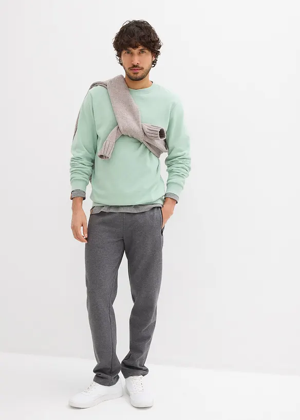 Pantalon de jogging en coton avec poches zippées pratiques, bonprix