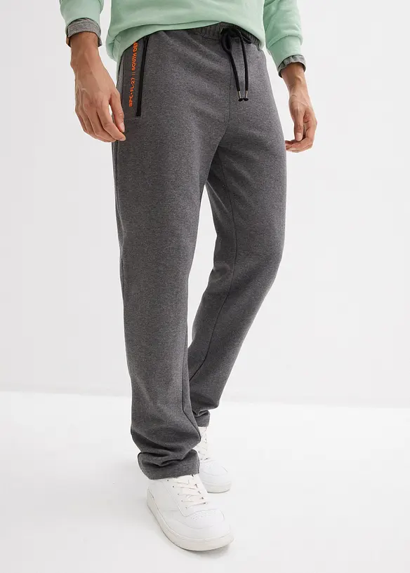 Pantalon de jogging en coton avec poches zippées pratiques, bonprix