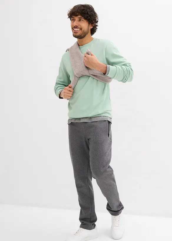 Pantalon de jogging en coton avec poches zippées pratiques, bonprix