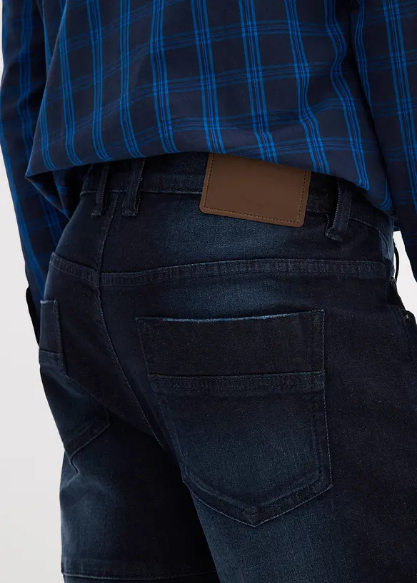 Jean slim extensible poches cargo, droit, bonprix