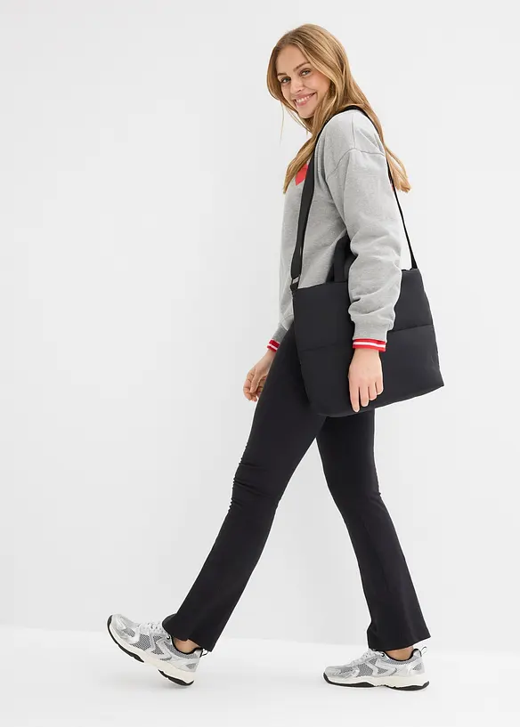 Lot de 2 leggings évasés, bonprix