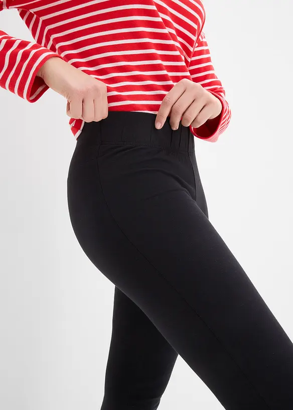 Lot de 2 leggings évasés, bonprix