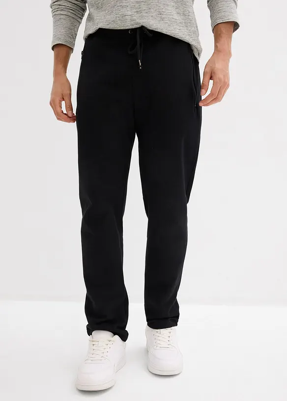 Pantalon de jogging en coton avec poches zippées pratiques, bonprix