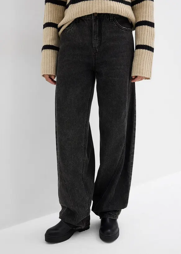 Jean Balloon taille mi-haute, bonprix