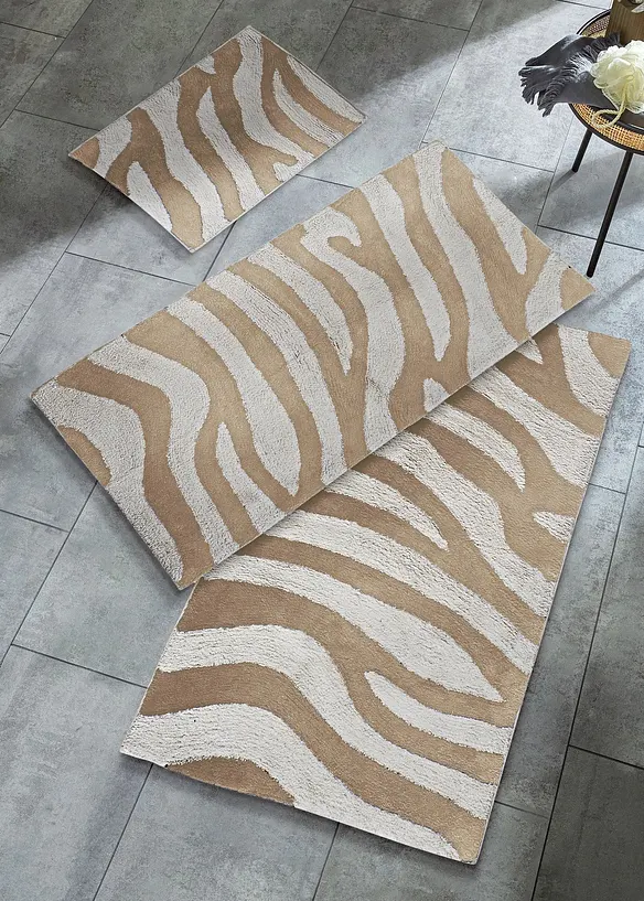 Tapis de bain au motif z&egrave;bre, bonprix