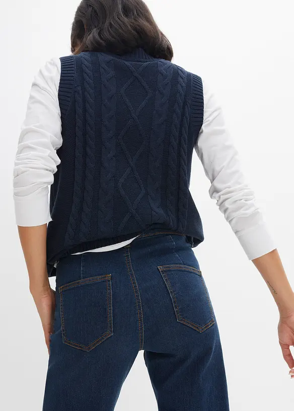 Jean large taille mi-haute, stretch confort, bonprix