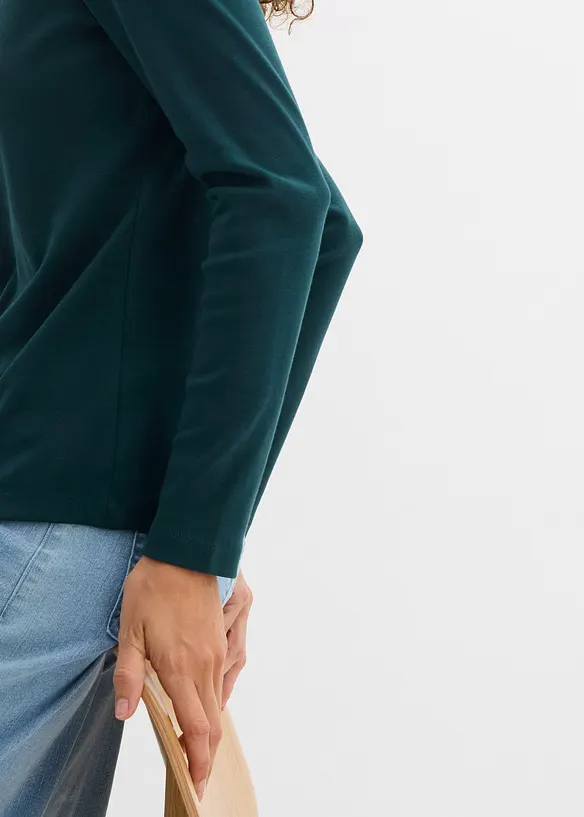 T-shirt manches longues 100% coton, bonprix