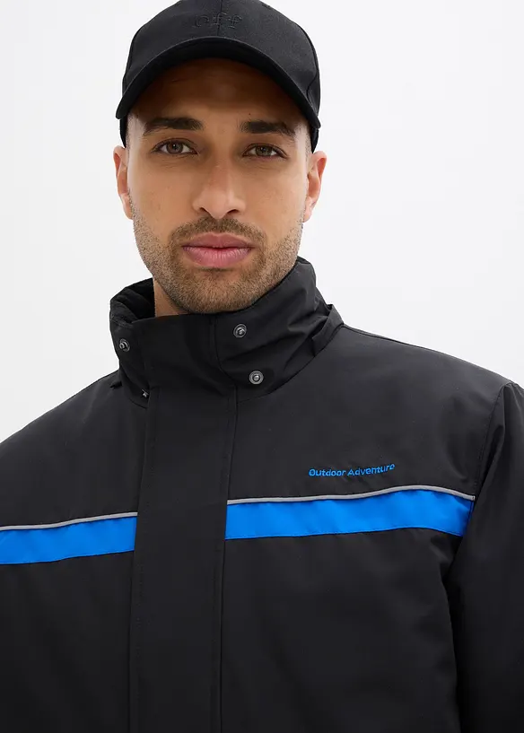 Parka imperméable en matière technique à capuche amovible, bonprix