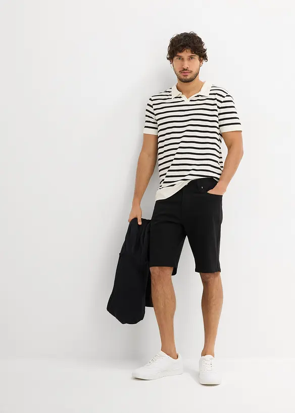 Lot de 2 bermudas extensibles, Regular, bonprix