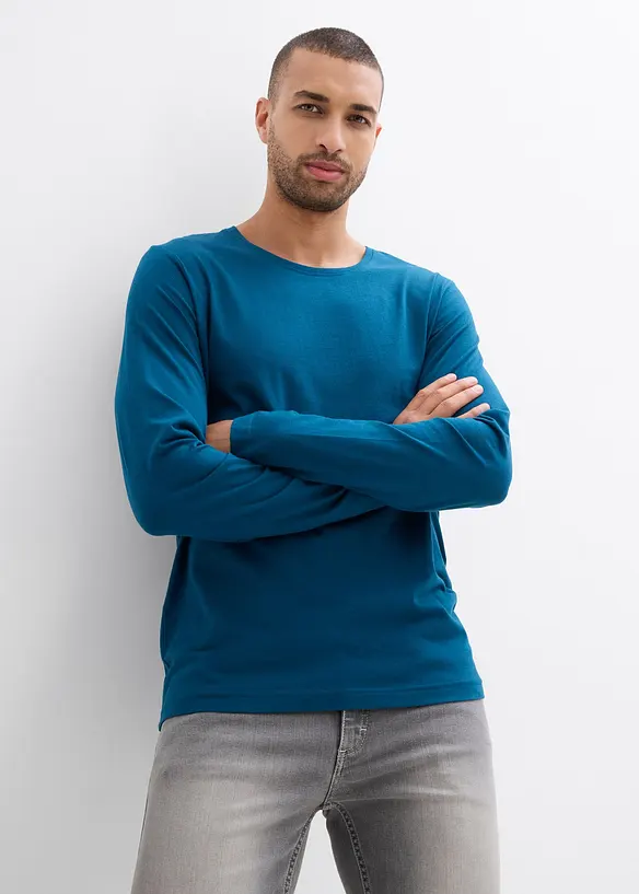 Lot de 3 T-shirts manches longues, bonprix