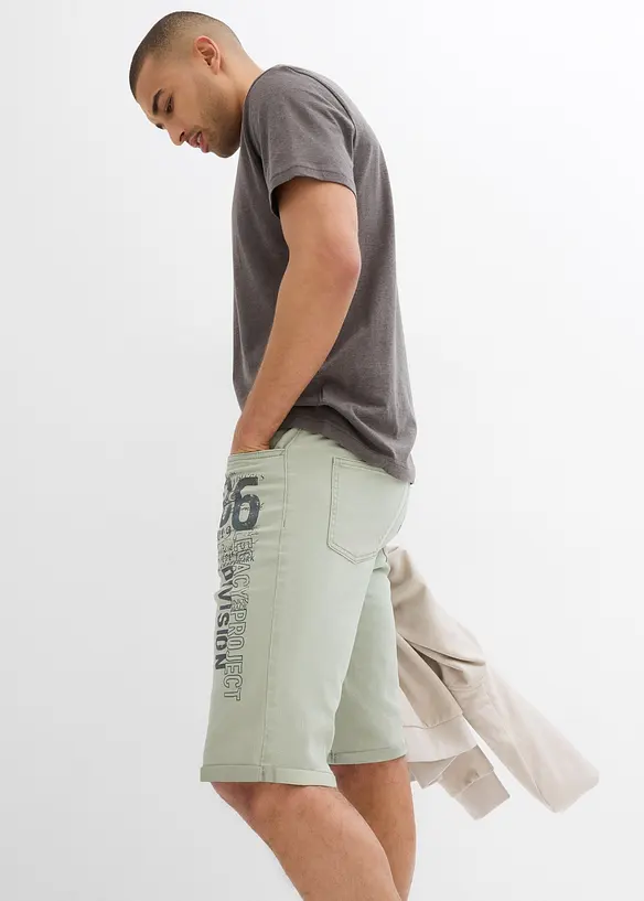 Bermuda en jean extensible, Regular, bonprix