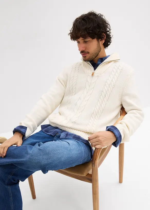 Jean extensible, coupe droite et regular, bonprix