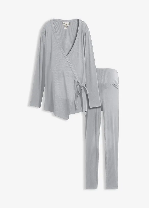 Gilet cache-cœur de grossesse et legging confortable (ens. 2 pces), bonprix