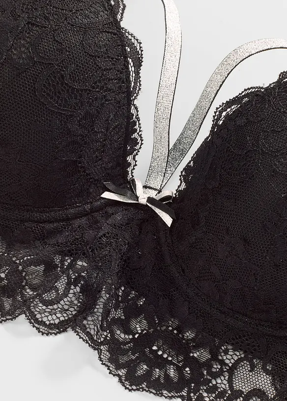 Soutien-gorge à coques et lanières brillantes amovibles, bonprix