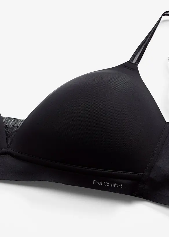 Soutien-gorge &agrave; coques Feel Comfort, empi&egrave;cement mesh, sans armatures, bonprix