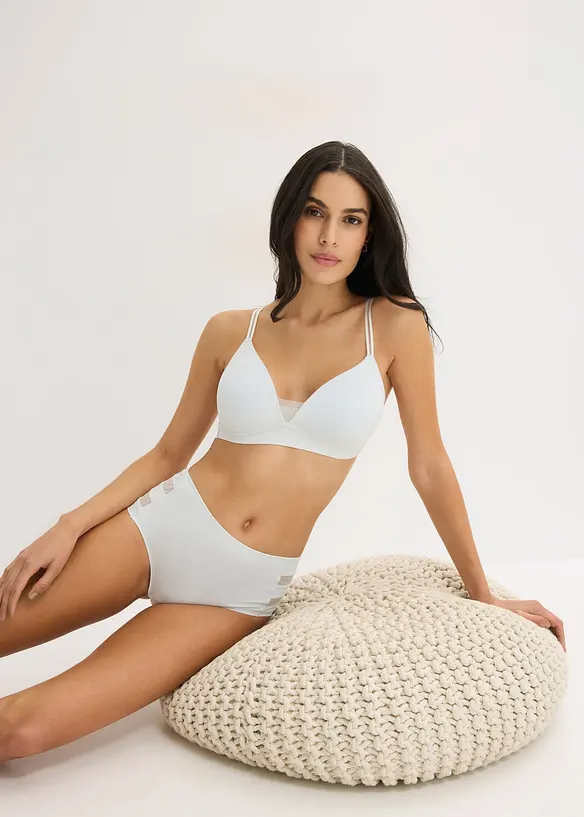 Lot de 2 culottes Maxi Feel Comfort d&eacute;coupes laser, bonprix