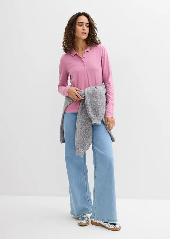 Polo en maille piqu&eacute;e 100% coton, bonprix