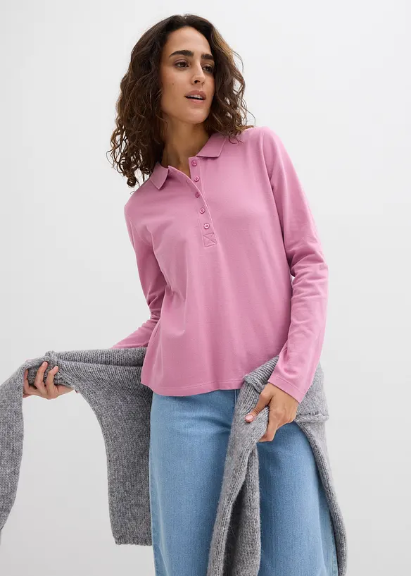 Polo en maille piqu&eacute;e 100% coton, bonprix