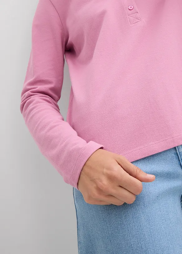 Polo en maille piqu&eacute;e 100% coton, bonprix