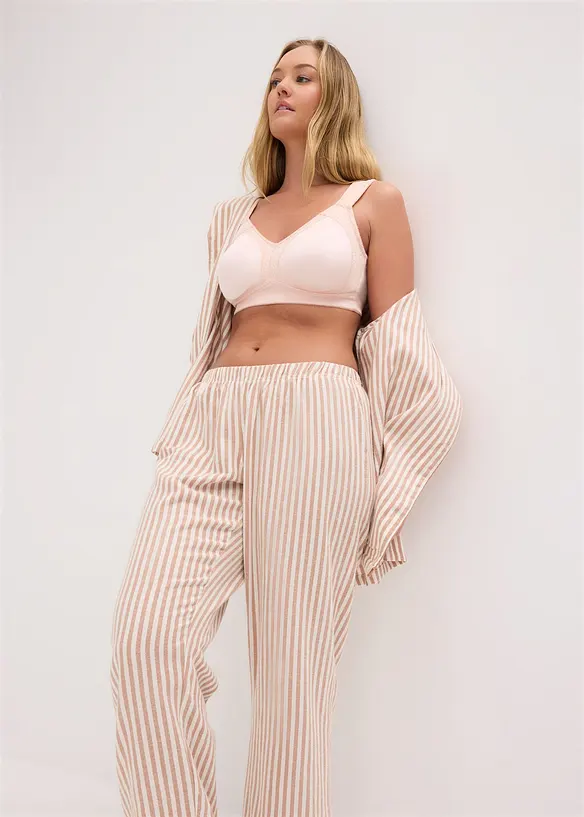 Soutien-gorge grand maintien sans armatures, bretelles rembourr&eacute;es, bonprix