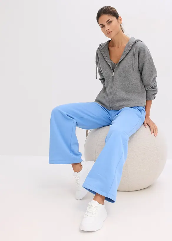 Jogging taille haute 100% coton, bonprix