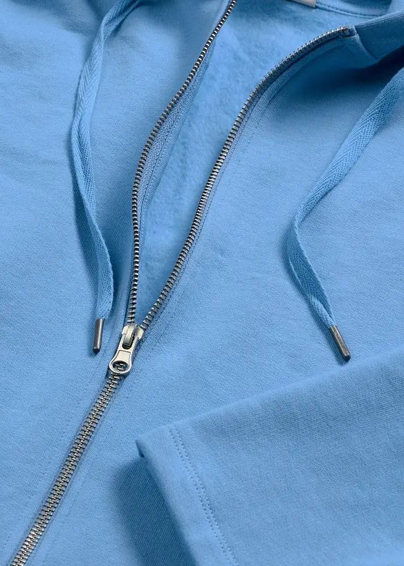 Sweat zipp&eacute; 100% coton, bonprix